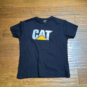 Caterpillar logo unisex‎ black tshirt size small